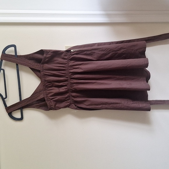 Charlotte Russe Cotton Chocolate Brown Dress Size Small - Picture 4 of 9